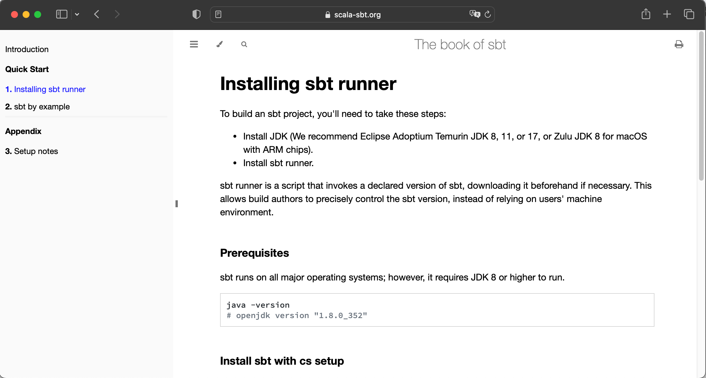 Setup page 2024-02 version