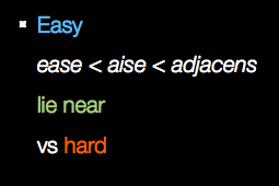 Easy: lie near